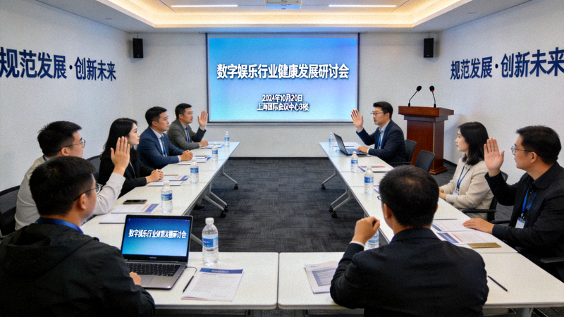 关于数字娱乐行业健康发展的研讨会现场